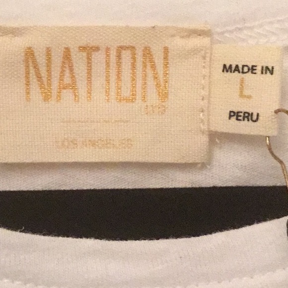 NWT Nation LTD Isadora Tee In White - Picture 12 of 13